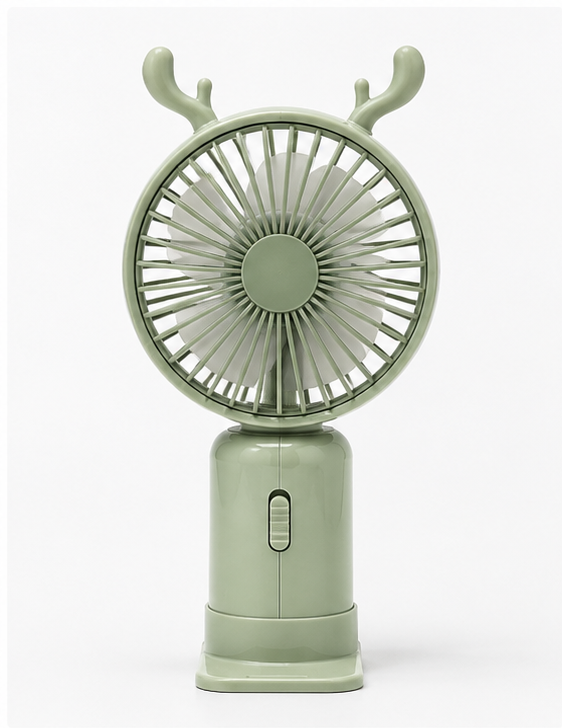 Portable USB Rechargeable Handheld Fan with LED Light
