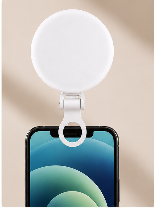 Rechargeable Clip-On Selfie Fill Light